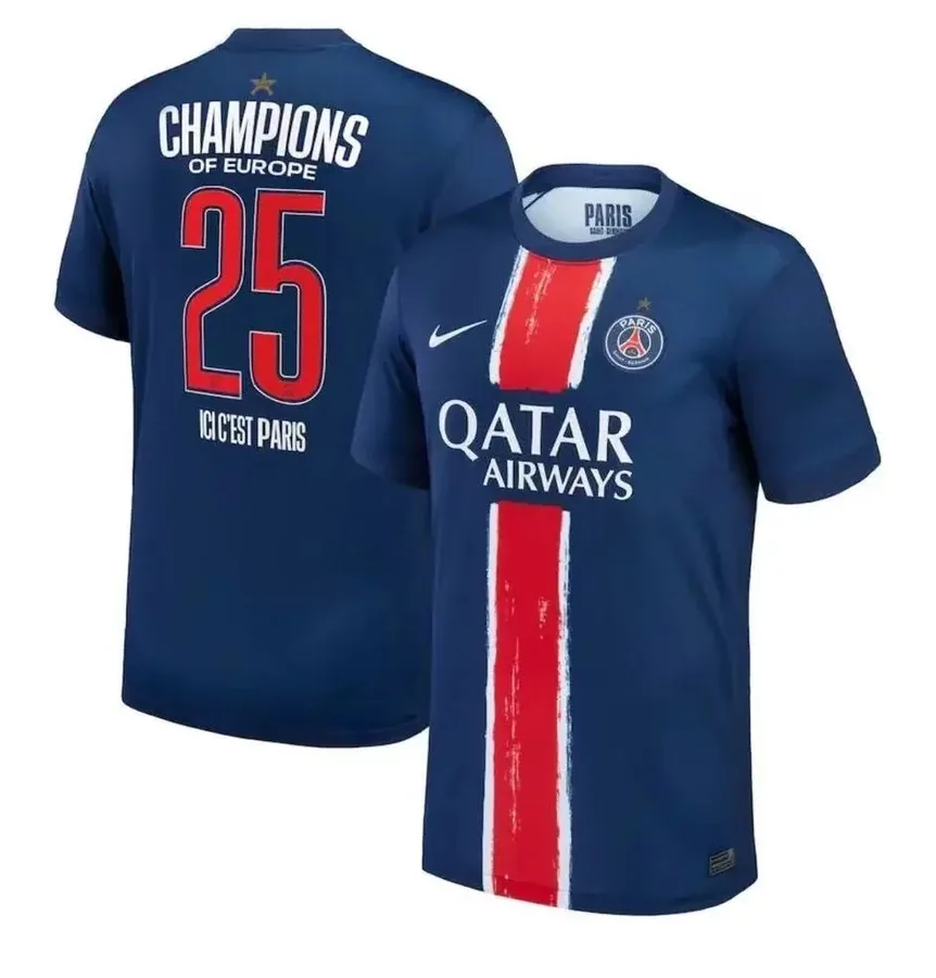 Paris Saint-Germain Champions of Europe Jersey [38 styles] — Other Finds find