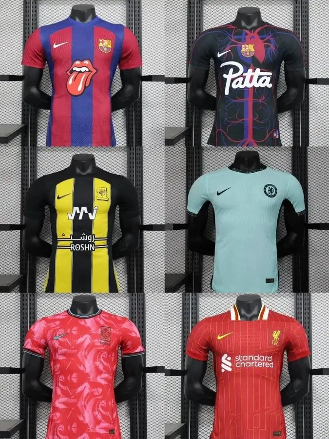 Nike Barcelona / Patta / Al Nassr / Chelsea / Korea / Liverpool Football Jersey [37 styles] — Other Finds find