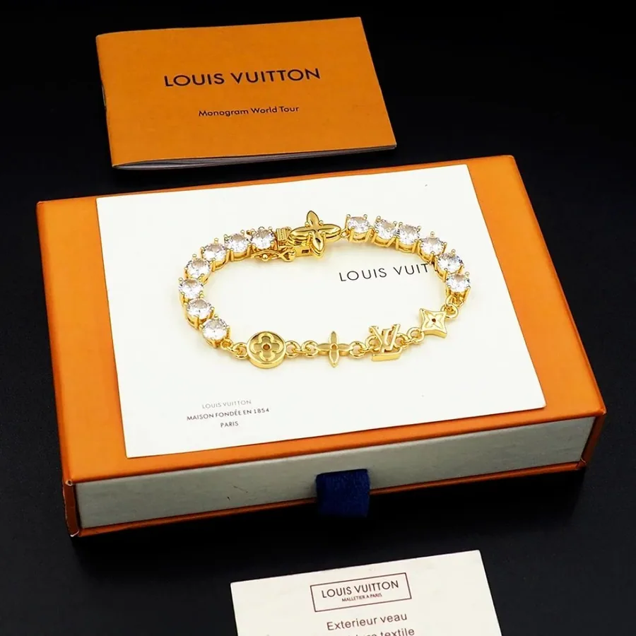 Louis Vuitton Monogram World Tour Full Diamond Bracelet — Accessories find