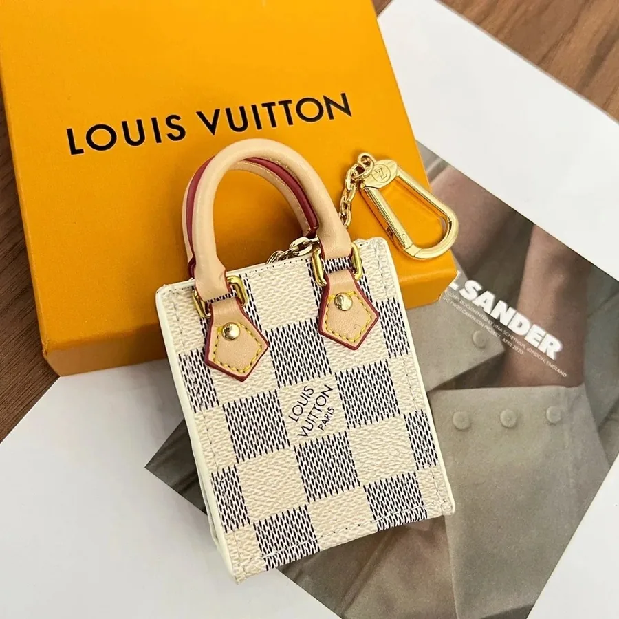 Louis Vuitton Damier Azur Mini Music Bag Keychain Pendant — Accessories find