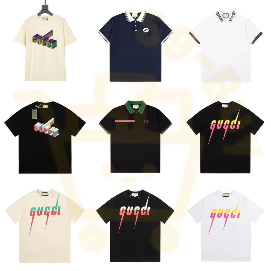 Gucci 3D Logo and Striped Collar T-Shirts [1 style] — T-Shirts find