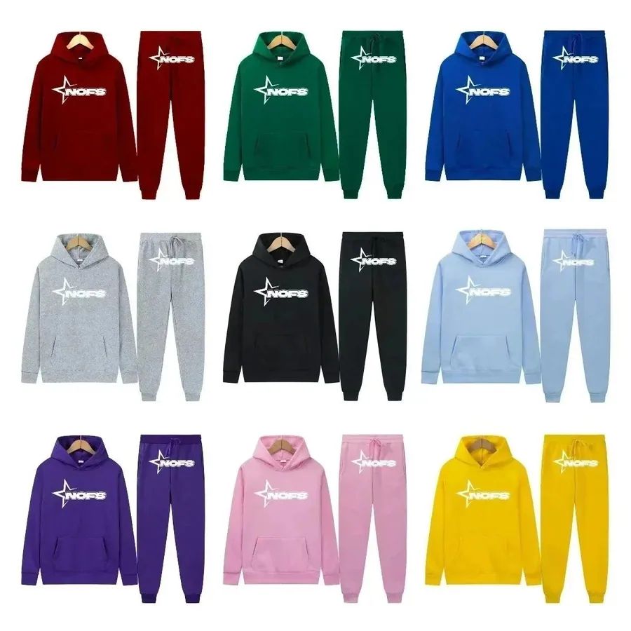 NOFS Star Logo Hoodie Set Sweatshirt Suit [38 styles] — Hoodies and Sweaters find