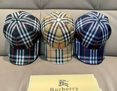 Burberry Check Print Cap [37 styles] — Headwear find