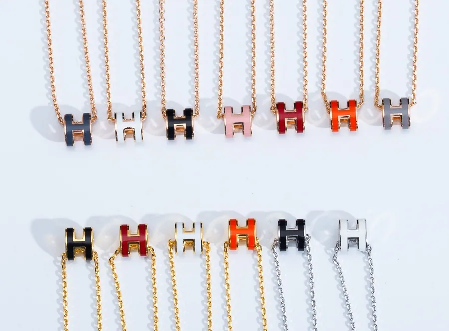 Hermès H Charm Necklace [22 styles] — Accessories find