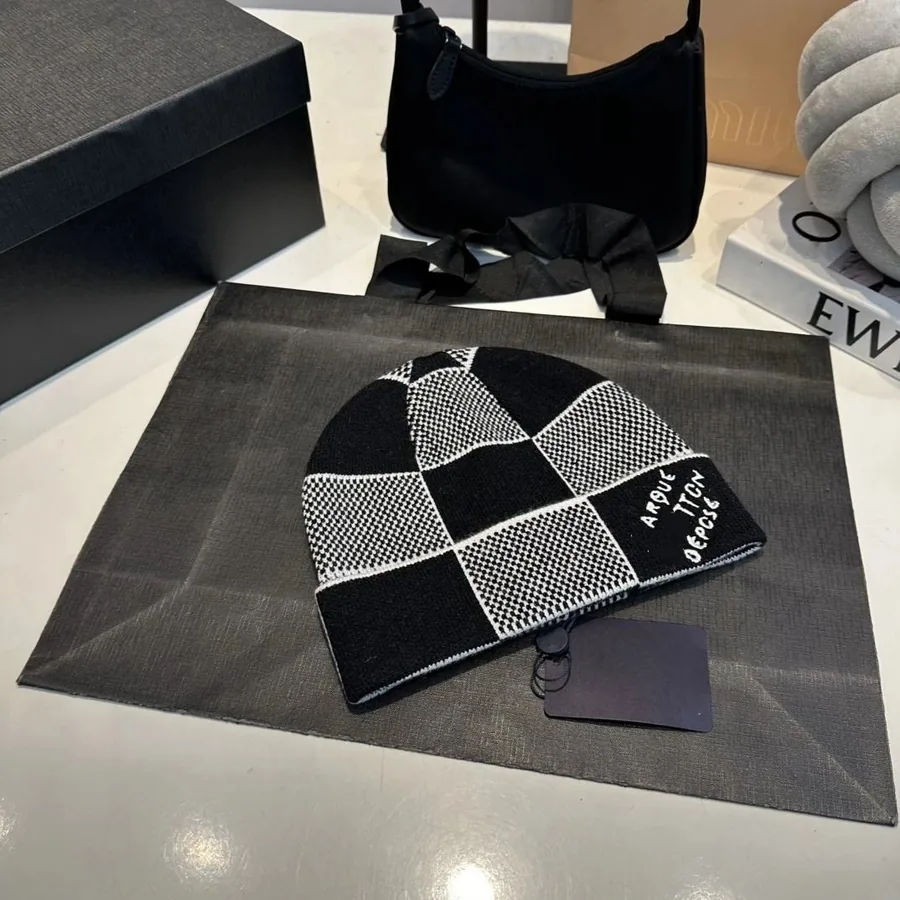 LV Checkerboard Beanie [6 styles] — Headwear find